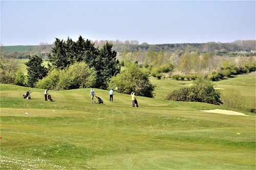 View from the 8th green looking across the second